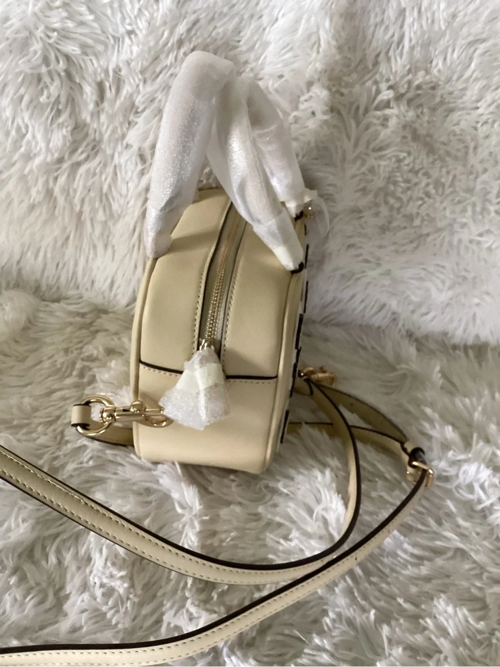 Coach Cream Floral Applique Crossbody